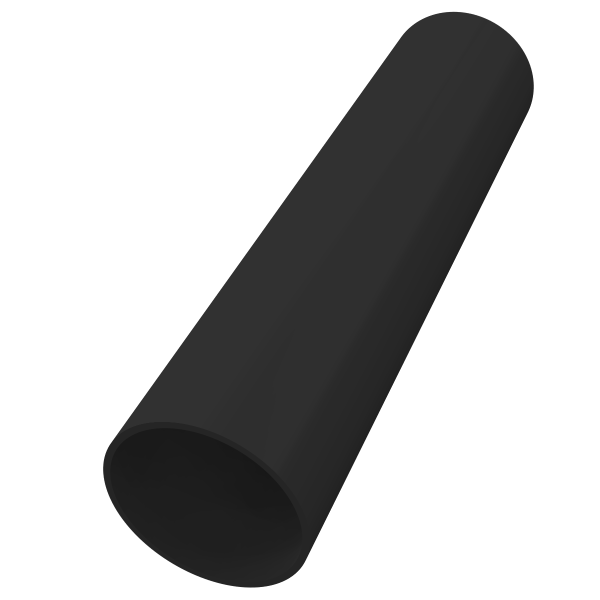 Downpipe round FRP275BL